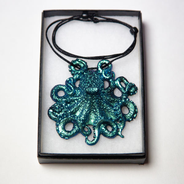 Octopus Pendant Necklace- Anemone Colorshift