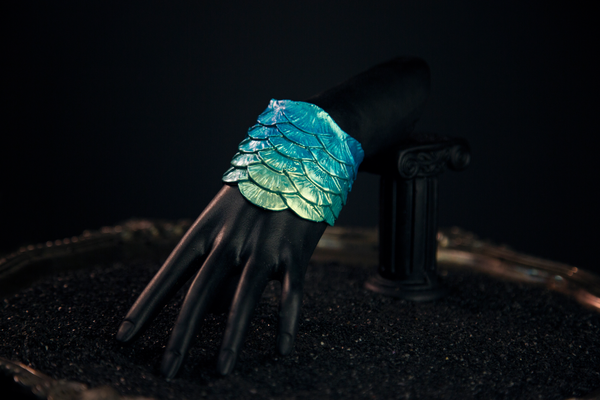 Merbella Silicone Scale Cuff "Fiji Lagoon"