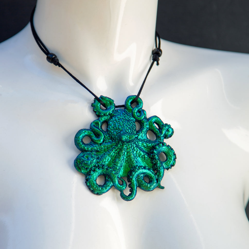 Octopus Pendant Necklace- Seadragon Colorshift